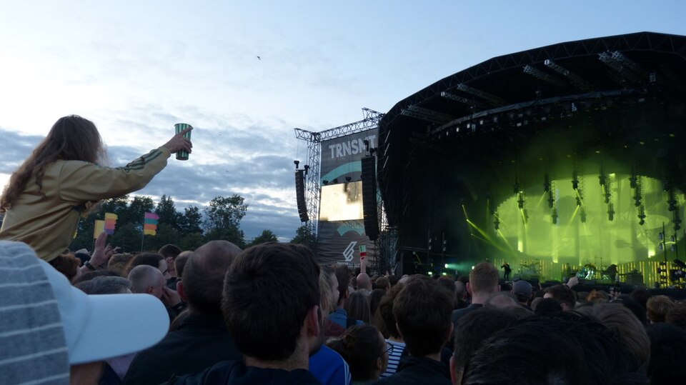 The crowd for Radiohead at TRNSMT, Glasgow Green, 7 July 2017