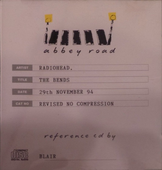 Chris Blair's Abbey Road reference CD-R, dated 29 November 1994
