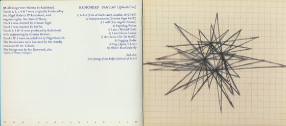 The credits page, with the remixer spelt ForTet (2004)