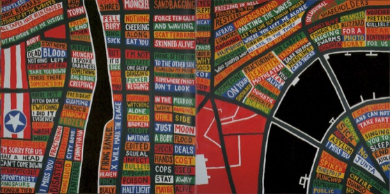 Booklet pages 6 and 7, the map running on (UK CD, 2003)
