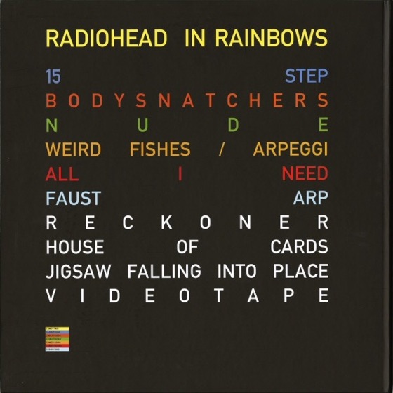 The hardback book inside the discbox, with the running order (2007)