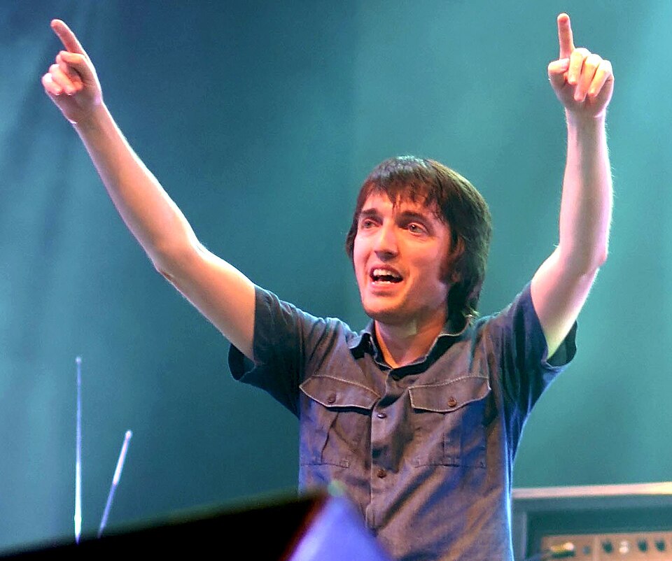 Colin Greenwood at Bonnaroo, Manchester, Tennessee, 17 June 2006