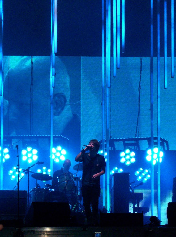 Thom Yorke at Poznań for the Earth, Poznań, 25 August 2009, with “Bangers + Mash” still in the set