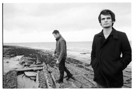 Jonny Greenwood on the shore, from the photographs in the discbox