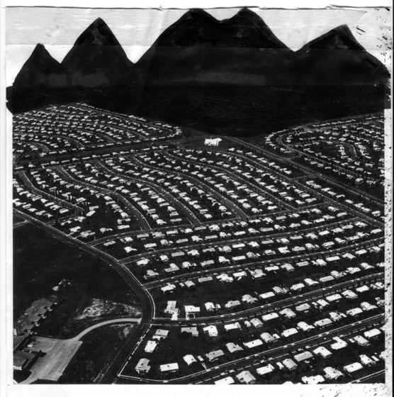 An estate under black mountains, from the discbox artwork