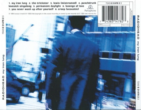 The back and spines, eight-track EP, printed in Holland (Parlophone, 1994)