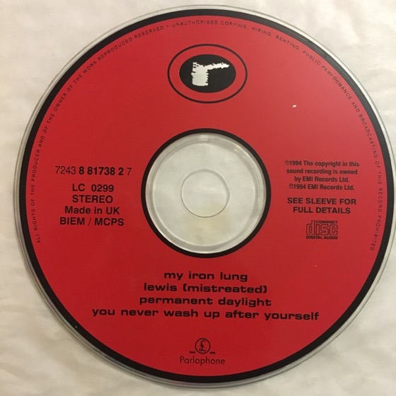 The CD2 disc (Parlophone CDR 6394, UK, 1994)