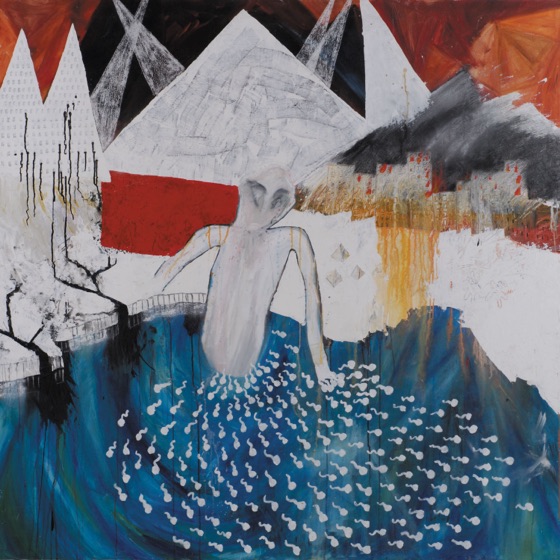 “Trade Center”, one of six Kid A canvases shown at Christie's in 2021