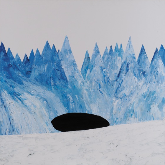 “Hole”, one of six Kid A canvases shown at Christie's in 2021