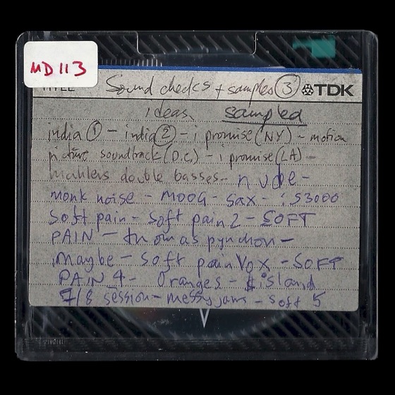 MD113, “sound checks + samples”, with several takes of “soft pain”