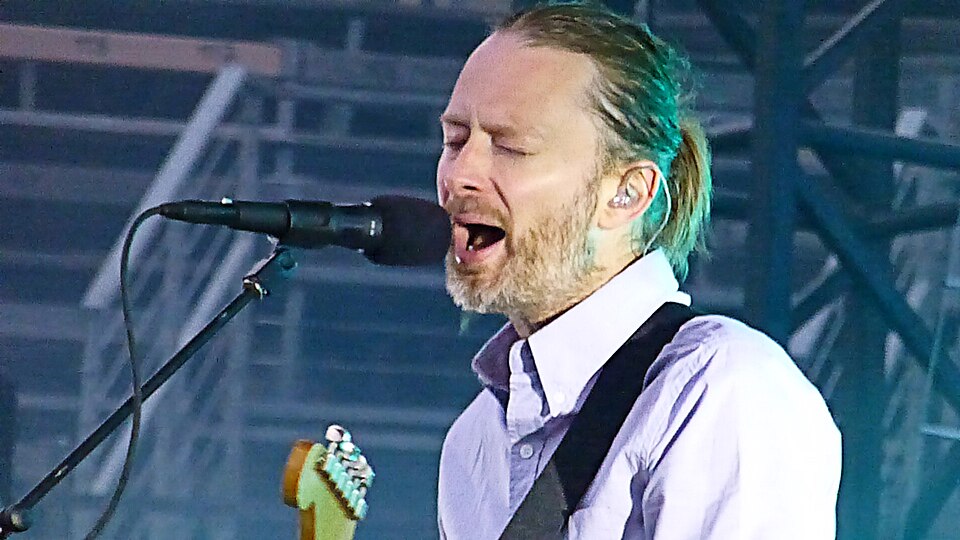 Thom Yorke at the Arènes de Nîmes, 11 July 2012