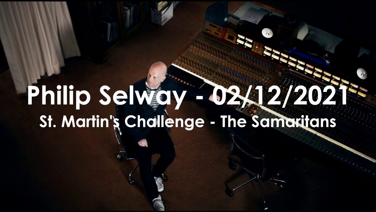 Still from (2021/02/12) St. Martin's Challenge - The Samaritans Interview - Philip Selway