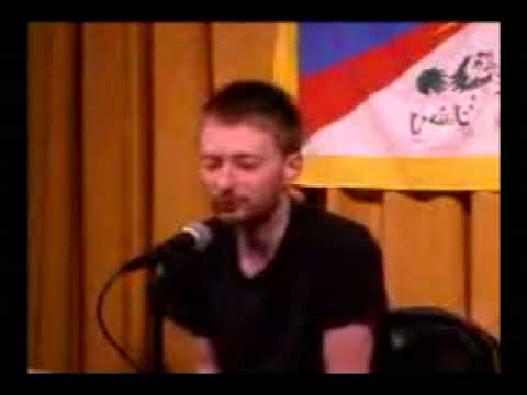 Still from Radiohead - Thom Yorke Interview  1998 - Free Tibet Concert