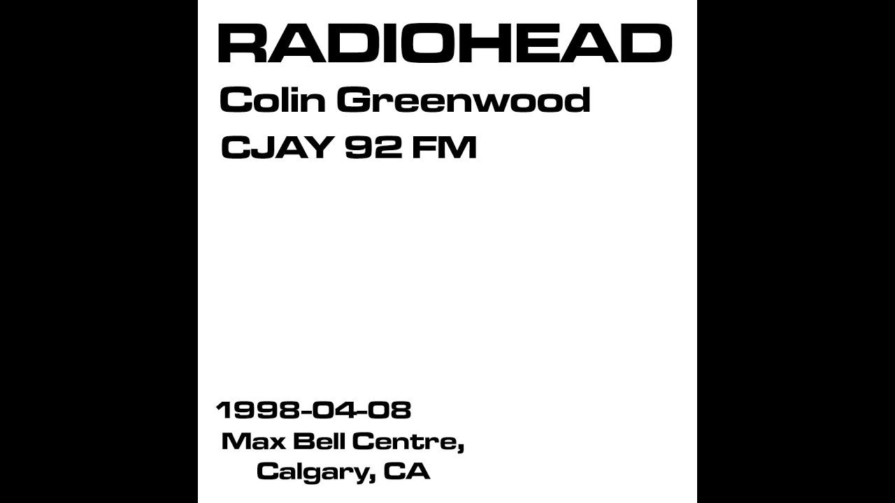 Still from Radiohead - Colin Greenwood Interview - CJAY 92 FM - 1998-04-08 - Max Bell Centre, Calgary, CA