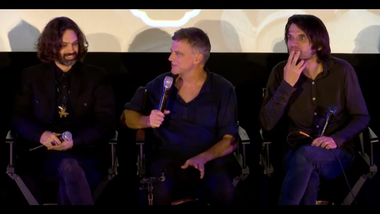 Still from (2018/07/09) Alamo Drafthouse - Junun Interview - Jonny Greenwood, Nigel Godrich [and crew] (Video)