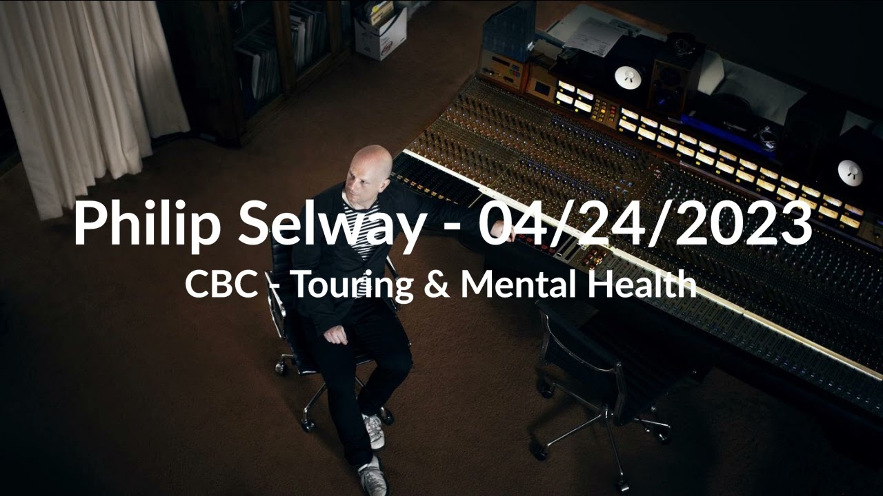 Still from (2023/04/24) CBC - Touring & Mental Health Interview - Philip Selway