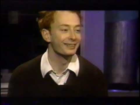 Still from Thom Yorke of Radiohead interview, MusiquePlus, 1995