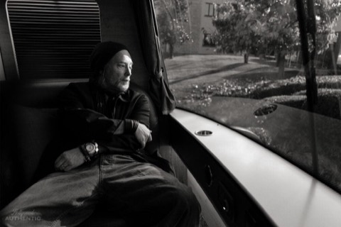 Thom Yorke on the tour bus, from Greg Williams's three days with Radiohead on the European tour