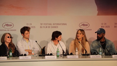 Lynne Ramsay and Robert Pattinson, 18 May 2025