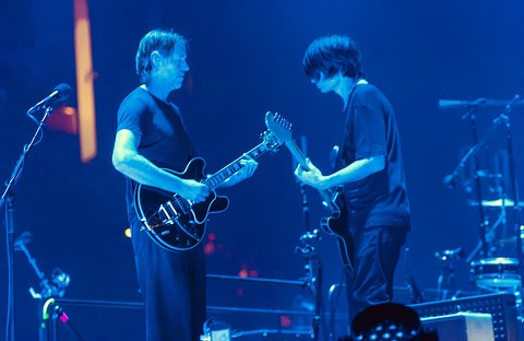 Ed O'Brien and Jonny Greenwood with Radiohead at The O2, 21 November 2025