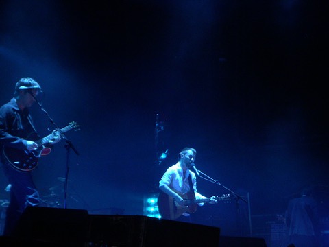 Thom Yorke and Ed O'Brien with Radiohead, 2006