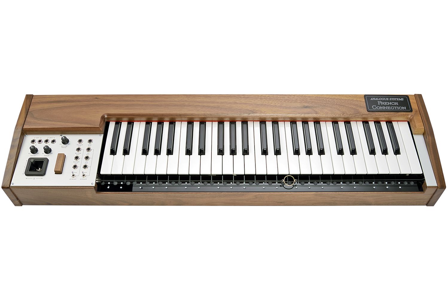 The Analogue Systems French Connection, a 49-key controller modelled on the ondes Martenot, in walnut (current production unit)