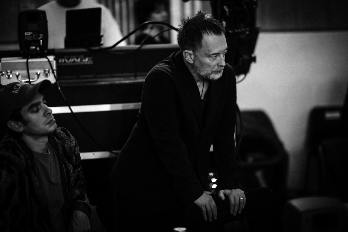 Thom Yorke in rehearsal for the London run of Hamlet Hail to the Thief, October 2026