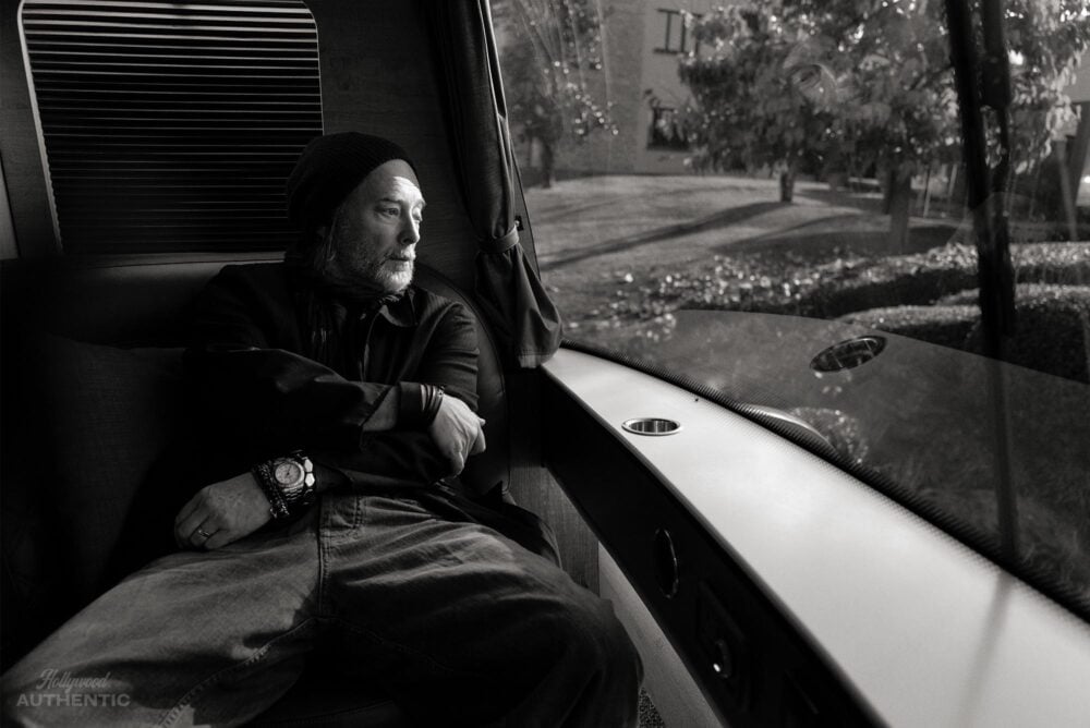 Thom Yorke on the tour bus, from Greg Williams's three days with Radiohead on the European tour