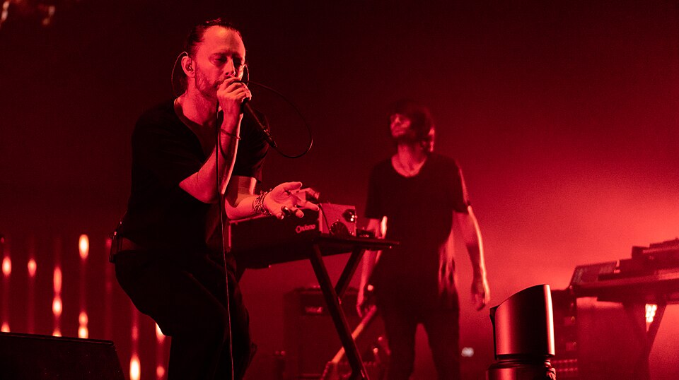 Thom Yorke and Jonny Greenwood with Radiohead at Bell Centre, 17 July 2018