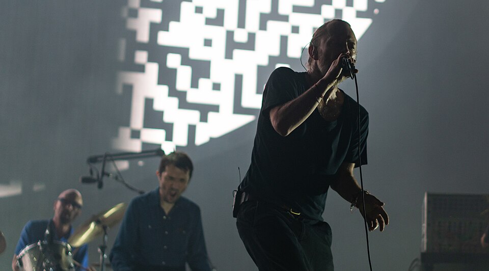 Thom Yorke and Colin Greenwood with Radiohead at Bell Centre, 17 July 2018