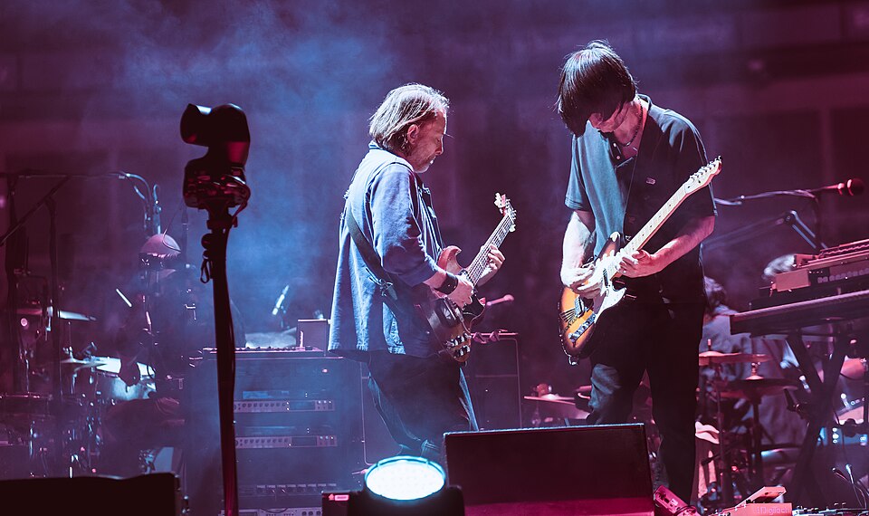 Thom Yorke and Jonny Greenwood with Radiohead at The O2, 24 November 2025
