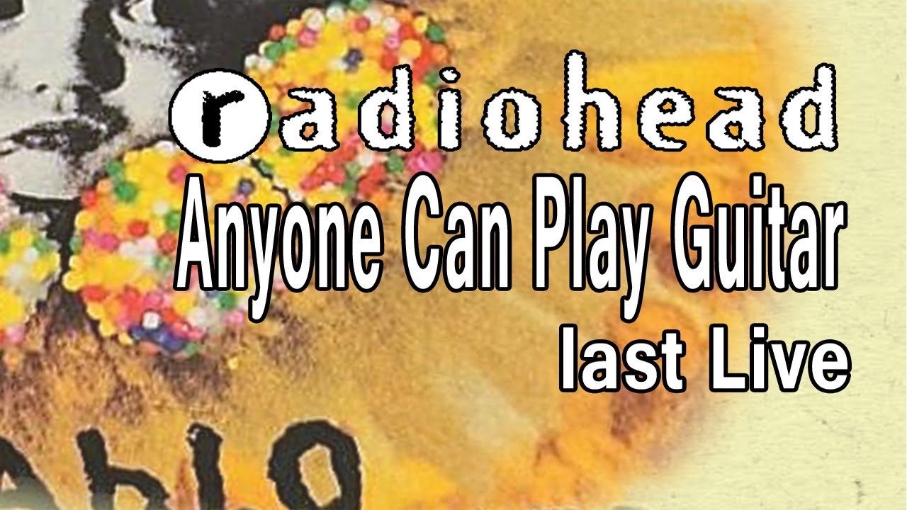 A still from the video: Radiohead -  Anyone Can Play Guitar LIVE @ The Galway Arts Festival '96, July 28,1996 (last live)