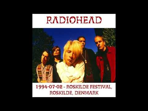 A still from the video: Radiohead - Live at the Roskilde Festival (02-07-1994)