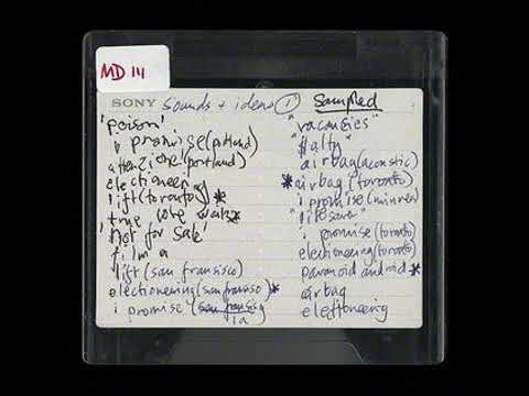 A still from the video: Radiohead - Electioneering 1-3 (Toronto) [live - 6 April 1996]
