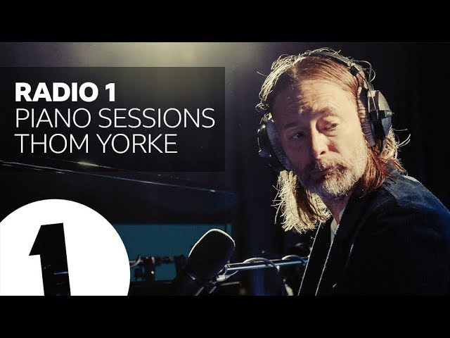 A still from the video: Thom Yorke alone at the piano, for Radio 1's piano sessions.