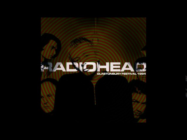 A still from the video: Radiohead - Live at the Glastonbury Festival (1994)