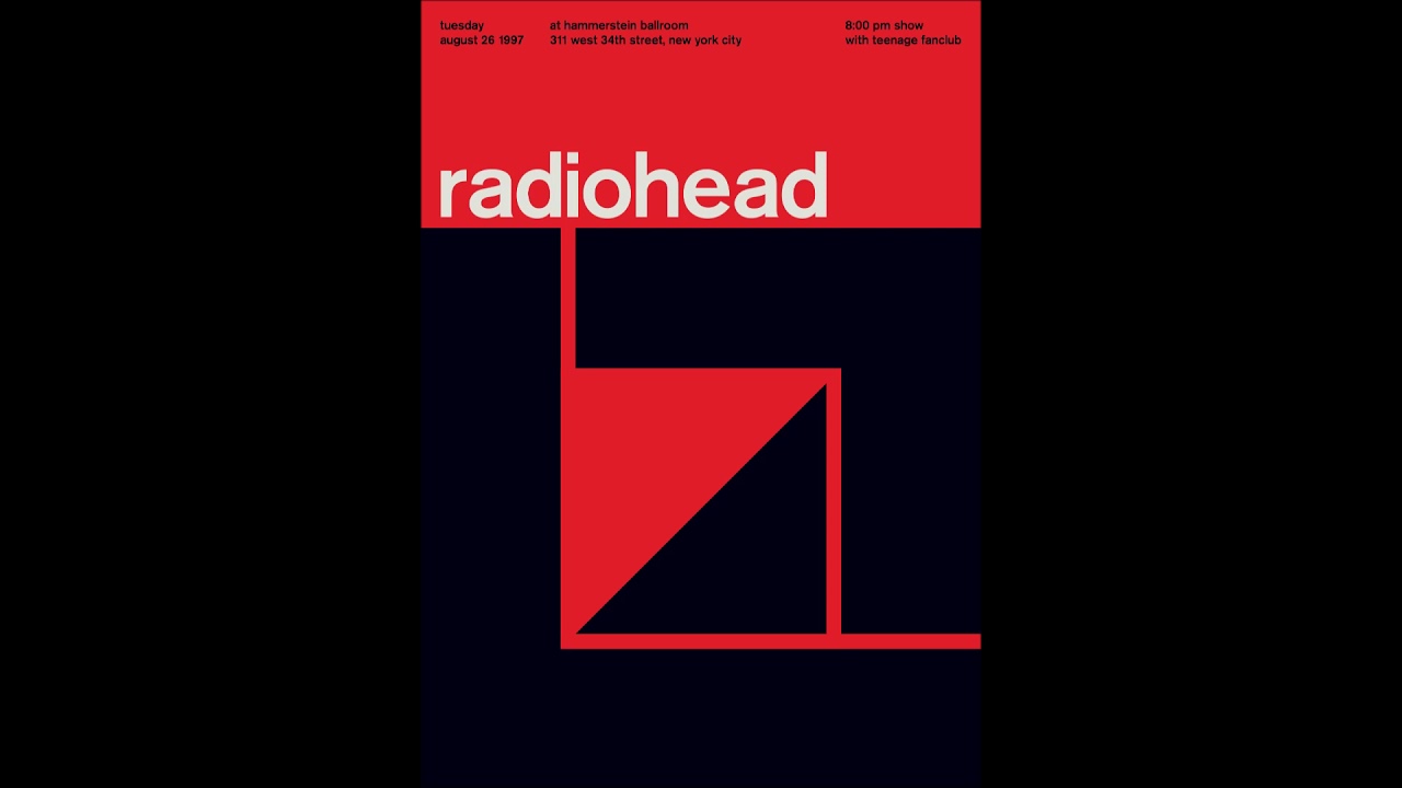 A still from the video: Radiohead - Hammerstein Ballroom, 26th August 1997