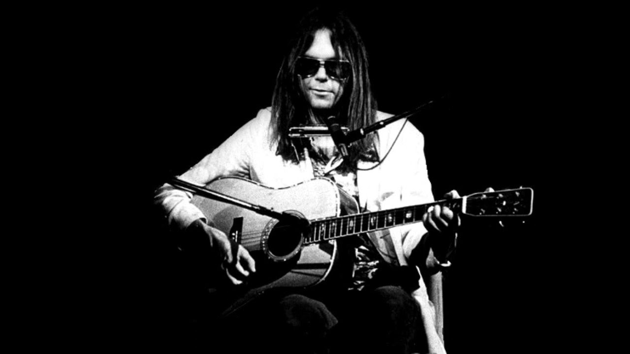 A still from the video: Neil Young cover.