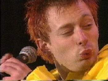 Radiohead live, Pinkpop Festival, Landgraaf, Holland, 25 May 1996 (photo 2 of 2)