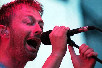 Radiohead live, Hutchinson Field, Chicago, USA, 1 August 2001 (photo 1 of 12)