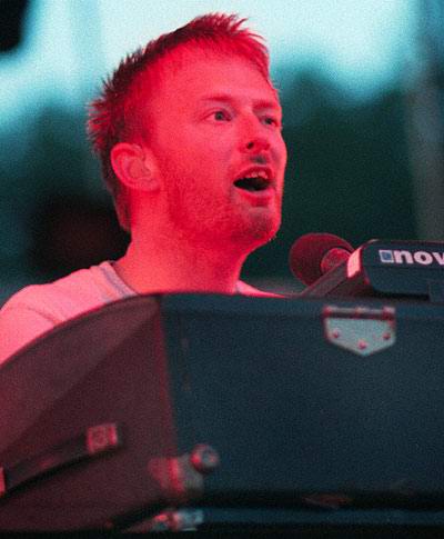 Radiohead live, Hutchinson Field, Chicago, USA, 1 August 2001 (photo 2 of 12)