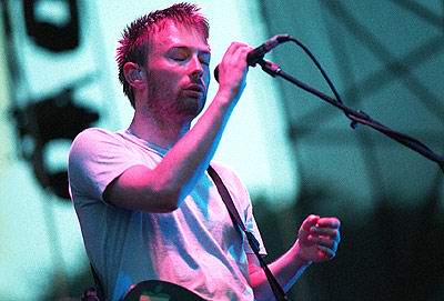 Radiohead live, Hutchinson Field, Chicago, USA, 1 August 2001 (photo 9 of 12)