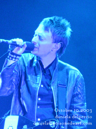 Radiohead live, Madison Square Garden, New York, USA, 10 October 2003 (photo 1 of 31)