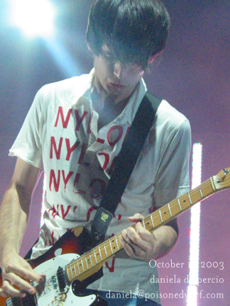 Radiohead live, Madison Square Garden, New York, USA, 10 October 2003 (photo 11 of 31)
