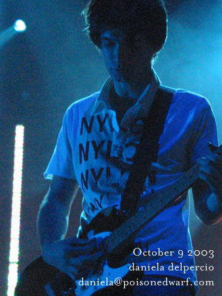 Radiohead live, Madison Square Garden, New York, USA, 10 October 2003 (photo 16 of 31)
