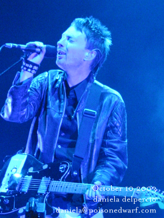 Radiohead live, Madison Square Garden, New York, USA, 10 October 2003 (photo 2 of 31)