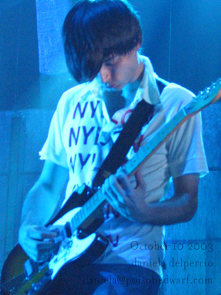 Radiohead live, Madison Square Garden, New York, USA, 10 October 2003 (photo 24 of 31)
