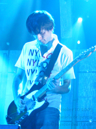 Radiohead live, Madison Square Garden, New York, USA, 10 October 2003 (photo 26 of 31)