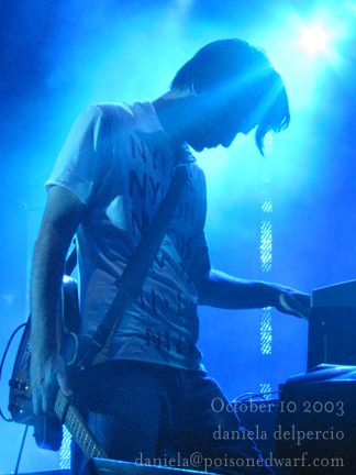 Radiohead live, Madison Square Garden, New York, USA, 10 October 2003 (photo 27 of 31)