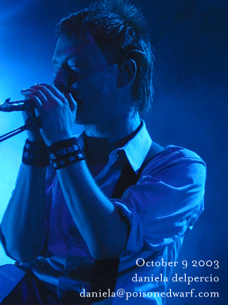 Radiohead live, Madison Square Garden, New York, USA, 10 October 2003 (photo 30 of 31)